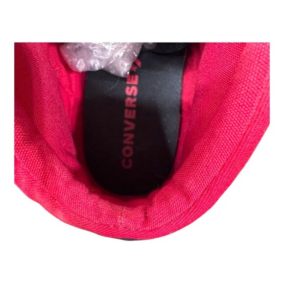 Converse All Star 164883C Chuck Taylor High Top Black Red Men's 10 Women's 12 - Picture 7 of 13